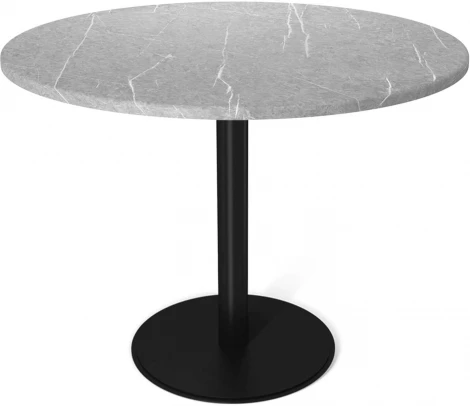 Стол Sheffilton SHT-TU43/TT 90 МДФ черный муар/серый мрамор