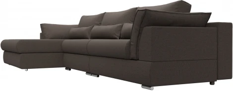 Диван угловой Пекин Long угол левый Лига Диванов (Рогожка) арт.122940L