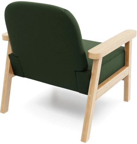 Кресло Arsko Флори береза велюр зеленый