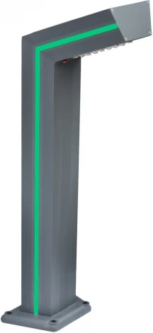 Наземный уличный светильник с солнечной батареей, с декоративной зеленой подсветкой Kink Light 09207-F,16(07) (LED, IP65)