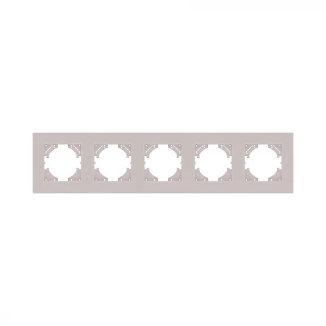 Рамка 5-постовая кашемир матовый Kollinger Eleganz Plex EP5CM