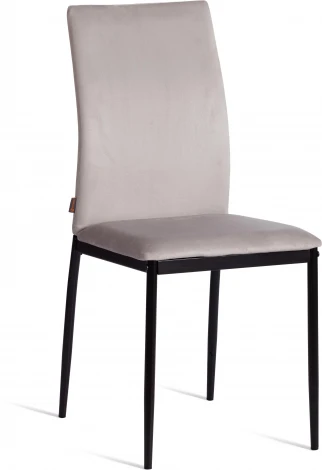 Стул CAPRI (mod. BC565-DC) / 1 шт. в упаковке Tetchair (Металл,Флок/Светло-серый,Черный) арт. 24389