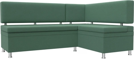 Диван кухонный угловой Стайл правый угол (Зеленый/Рогожка) Лига Диванов арт.123235