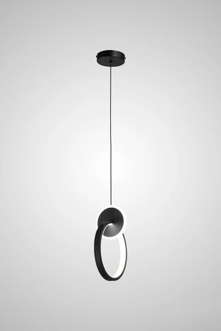 Подвесной светильник светодиодный AM Group AM437 BK (220V, на проводе, кольцо)