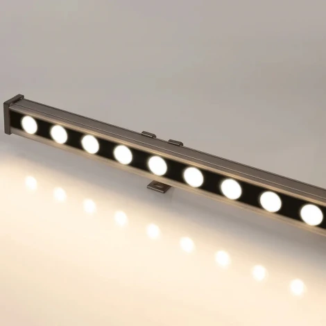 Линейный прожектор LED AR-LINE-1000-24W Day4000 (GR, 15x60 deg, 230V) (Arlight, IP65 Металл) 041731