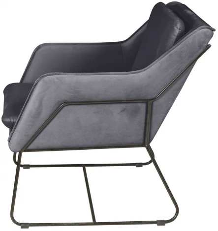 Кресло Top Concept Alex, бархат серый 27