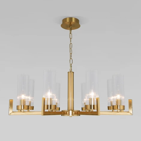 Подвесная люстра Eurosvet Arganie 60133/8 латунь (220V, на цепи)