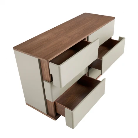 Комод 7168/MC2320DR из серого лака и орехового дерева Angel Cerda 194232