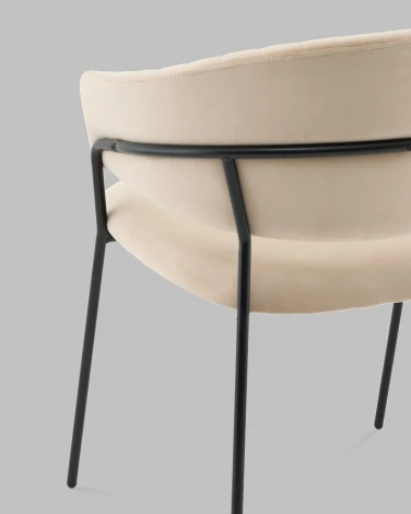 Стул Бруно NEW велюр кремовый Stool Group арт.УТ000041620