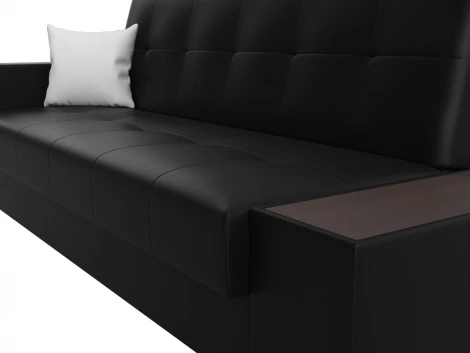 Диван-книжка Лига-020 стол справа (Черный,Белый/Экокожа) Лига Диванов арт.118544