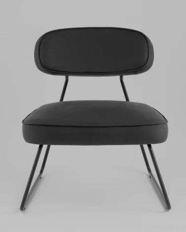 Кресло Кэйт ткань экокожа чёрный Stool Group УТ000042641