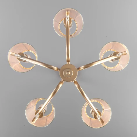 Подвесная люстра Eurosvet Alcamo 60103/5 перламутровое золото (220V, на цепи)