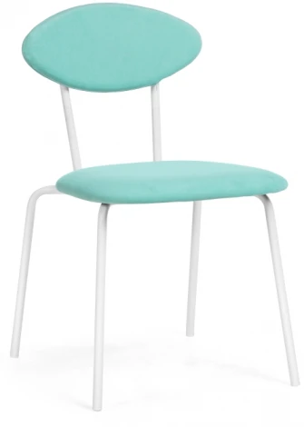 Стул Woodville на металлокаркасе Мареон катания лагун / белый матовый 510616