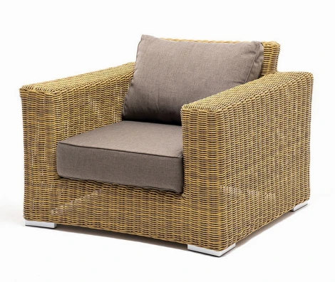 "Боно" кресло из искусственного ротанга, цвет соломенный 4SIS арт.УТ-00003966