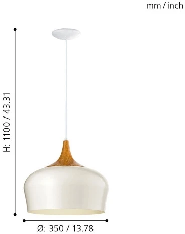 Подвесной светильник Eglo Obregon 95383 (220V, на проводе, круглые)