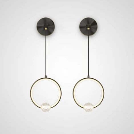 Настенный светильник Luana Wall Black By ImperiumLoft Luana-Wall01 (LED, 220V, кольцо)