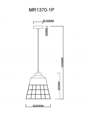 Подвесной светильник MyFar Hill MR1370-1P (220V)
