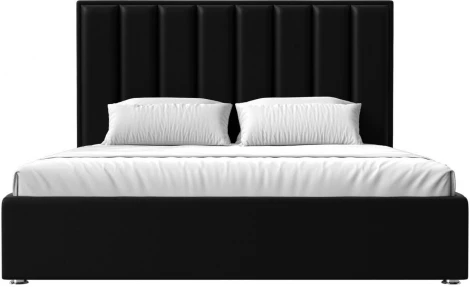 Кровать интерьерная Афродита 200 (Черный/Экокожа) Лига Диванов арт.120627