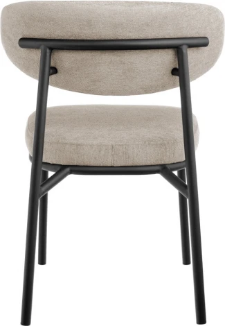 Стул Bradexhome Lucas 2 латте шенилл с чёрными ножками