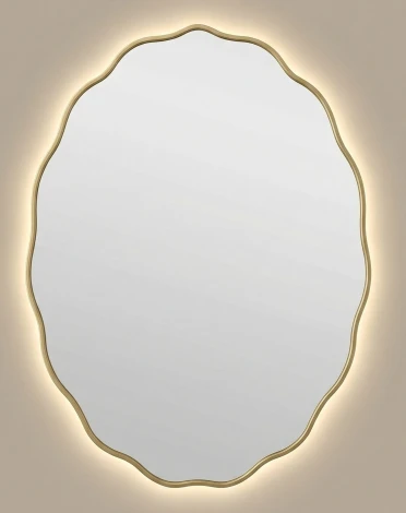 Fancy Oval LED Gold Зеркало в раме с подсветкой Art-Zerkalo SM193LGL 13908