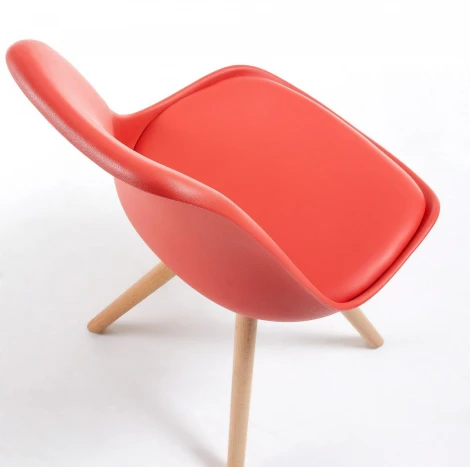 Обеденный стул La Forma (ex Julia Grup) Lars (Красный/ Пластик)