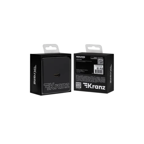 Розетка HDMI с/у оникс Kranz Round KR-78-0730-3