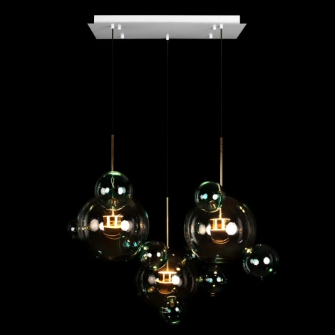 Подвесной светильник Loft It Bolle 2027-S3 Blue (LED, 220V, на проводе, шар, молекулы)