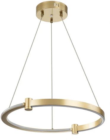 Подвесной светильник 14015/1P Gold Indigo Circolato V000077L (регулировка яркости, LED, 220V, пульт управления, на тросе, кольцо)
