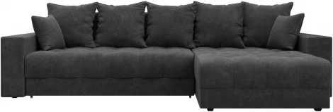 Диван угловой с декором и полкой Лига-050 НПБ Лига Диванов (Велюр) арт.128598