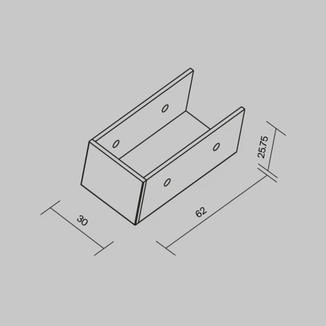 Заглушка к профилю Elasity IP Maytoni O-TR001-EC-W