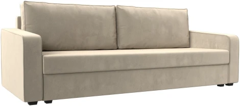 Диван прямой Лига-009 (Бежевый/Микровельвет) Лига Диванов арт.118048