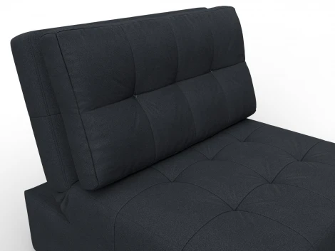 Кресло-кровать Лига-107 (80) (ЛДСП,Брус,Фанера,Замша/Темно-серый) Лига Диванов 134945