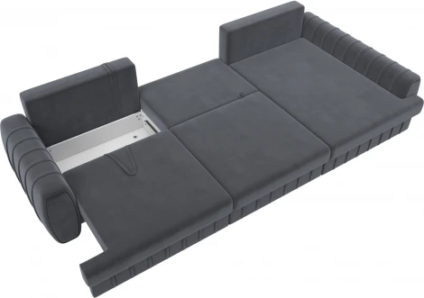 Диван угловой Лига-057 НПБ Лонг угол правый Лига Диванов (Велюр) арт.129300