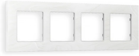 Рамка Ambrella Volt ALFA Grand (Белый мрамор) 4-ая AF930104