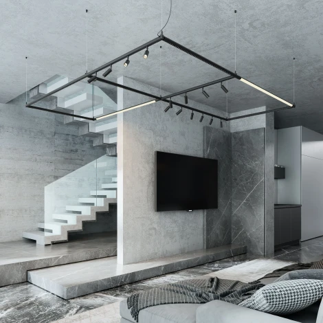 Набор подвеса угловой без питания Elektrostandard Module System 85188/00 (черный)