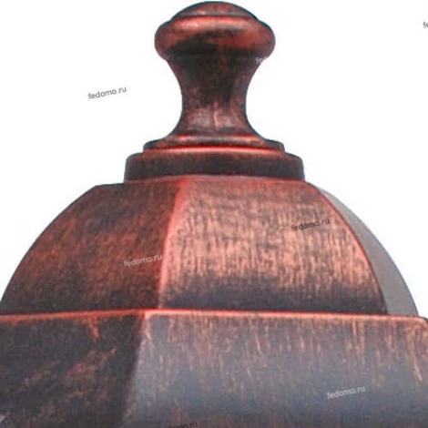 Бра уличное Horoz Erguvan, 1 плафон, медь с черным и прозрачным