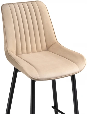 Полубарный стул Notta Седа К бежевый / черный 511169