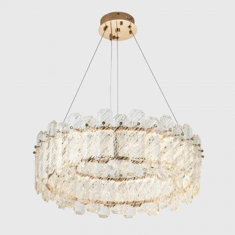 Подвесная люстра светодиодная хрустальная с регулировкой цветовой температуры Modelux MODELUX ML.350.600 GD