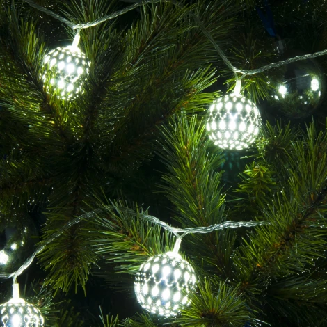 Гирлянда Eurosvet 400-003 хром перламутровый с эффектом мерцания