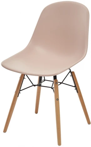 Обеденный стул M-City BONNIE 292-DPP розовый с деревянными ножками