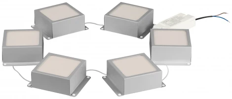 Точечный светильник светодиодный встраиваемый комплект из 6 шт. ЭРА SPO-6 SPO-646-3-4K-S6