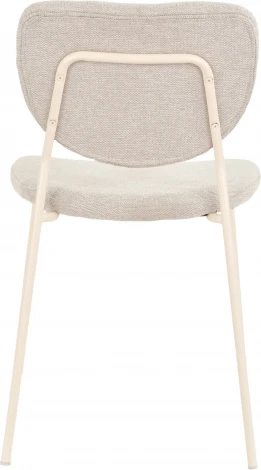 Стул обеденный Gigi шенилл серый белые ножки Stool Group арт.УТ000039036