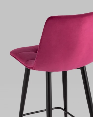 Стул полубарный Джанго велюр винный 2 шт. Stool Group УТ000042478