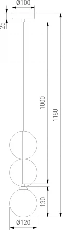 Подвесной светильник Eurosvet Olaf 40073/1 серый