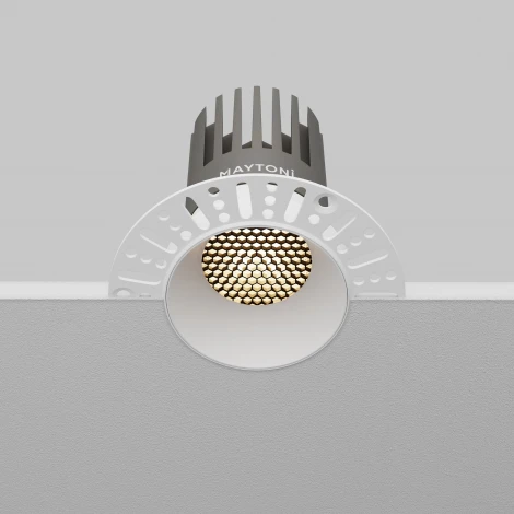 Встраиваемый светильник круглый под гипсокартон светодиодный Maytoni Led Strip Maytoni Dip DL121-15W-3K-TRS-W