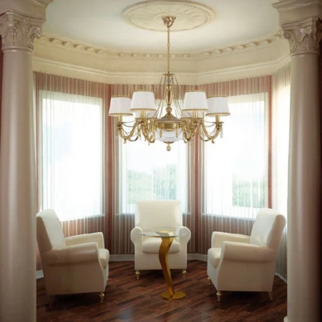 Потолочная люстра Kutek Baccara BAC-ZW-6+1(P/A) (220V)