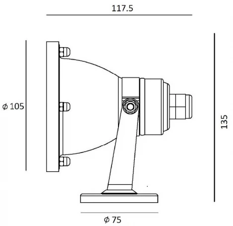 Грунтовый светильник Oasis Light 77164 SS (220V, IP65)