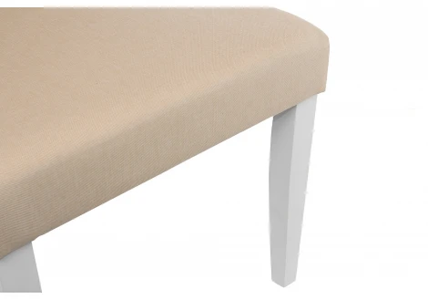 Обеденный стул Woodville Amelia white / fabric cream 11021