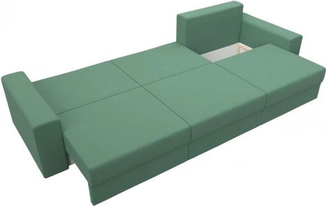 Диван прямой Майами Long (Зеленый/Рогожка) Лига Диванов арт.123341