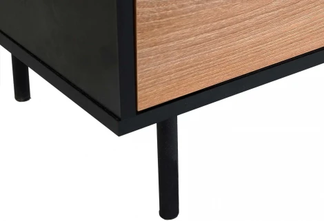 Шкаф 2-дверный Look ОГОГО (арт.843403), (ЛДСП/Черный)